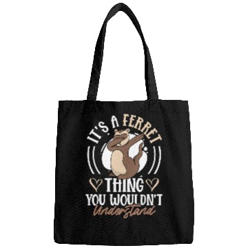 Discover Ferret Pet Animal Weasel Mustelid Pet Spirit Animal Whisperer Bags