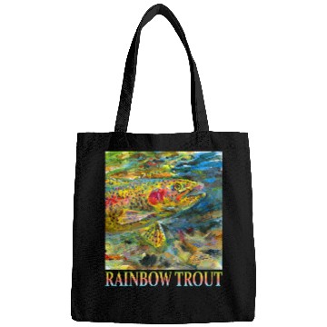 Discover Fishing Fun Rainbow Trout Fishing Design Bags