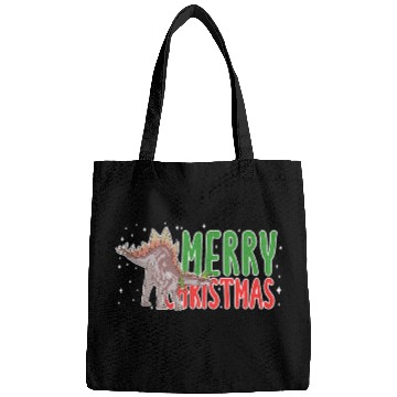 Discover Dinosaur Pet xmass Stegosaurus Dinosaur Christmas Elf Dino Bags