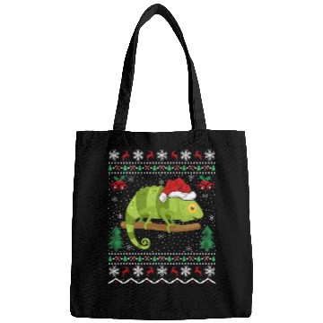 Discover Chameleon Pet Lover Matching Ugly Chameleon Christmas Bags