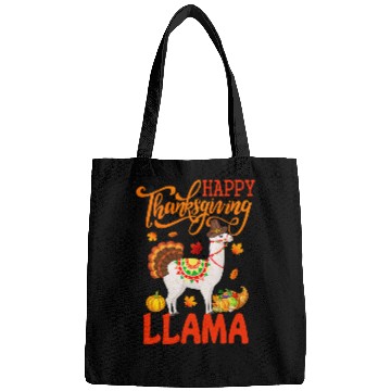 Discover Llama Pet Happy Thanksgiving Llama Costume Turkey Fall Leaves Lover Bags