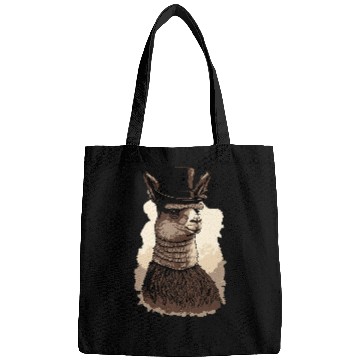 Discover Llama Pet Wearing Fancy Top Hat 9 Bags