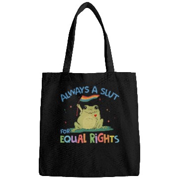 Discover Frog Pet Funny Equal Rights Frog And Toad Say Gay Happy Pride Month Bags
