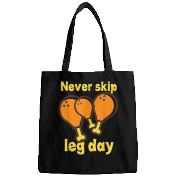 Discover Chicken Pet Never Skip Leg Day Chicken Leg Gym Motivation Bags