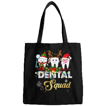 Discover dentists Job Hygienist Christmas Dental Squad Outfit Bags