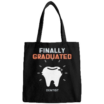 Discover dentists Job Finally Graduation Tee Bags