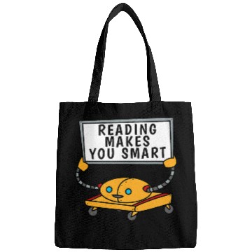 Discover Book Fun Reading Makes You Smart Robot Bags