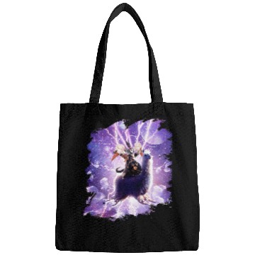 Discover Llama Pet Lazer Warrior Space Cat Riding Llama With Ice Cream Bags