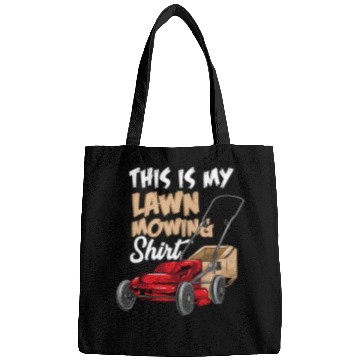Discover Lawn Mower Fun Guy Gardener Funny This Is My Lawn Mowing Bags
