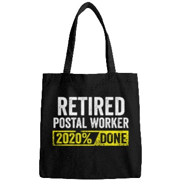 Discover Postal Worker Job Done Mailman Retirement 2 Bags