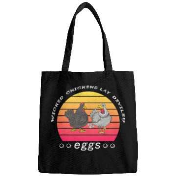 Discover Chicken Pet Wicked Chickens Lay Deviled Eggs Funny Bags