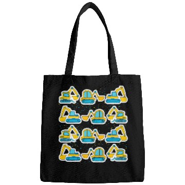 Discover Excavator Fun Vehicles Construction Work Kids Boys Toddlers Bags