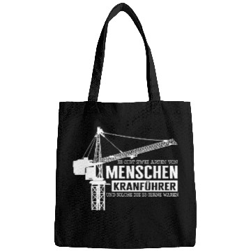 Discover Excavator Fun Two types crane guide crane construction site construction worker Bags