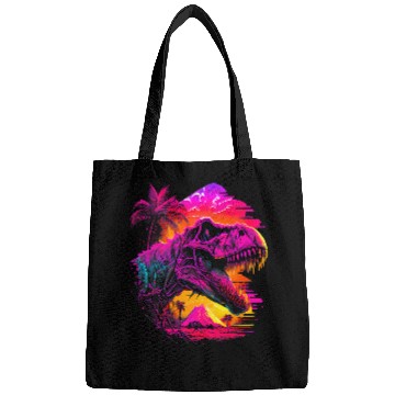 Discover Dinosaur Pet Vaporwave TRex Edgy Aesthetic Streetwear Bags