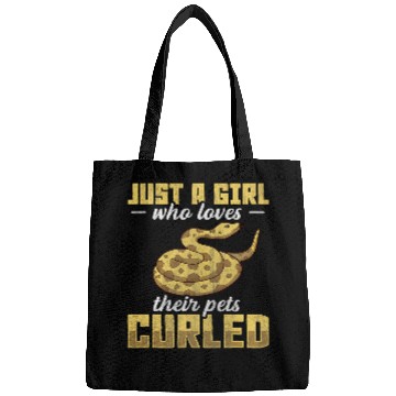 Discover Python Pet Just A Girl Who Loves Their Pets Curled Funny Ball Python Bags