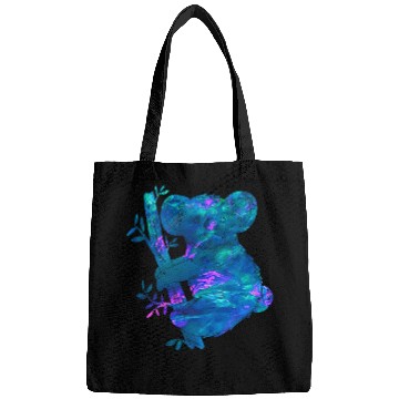 Discover Koala Pet Cyan Blue Violet teal Koala For Animals Lover Bags