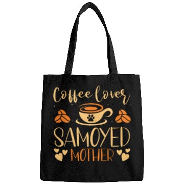 Discover Samoyed Pet Coffee Lover Samoyed Mother Latte Espresso Fur Parent Puns Bags