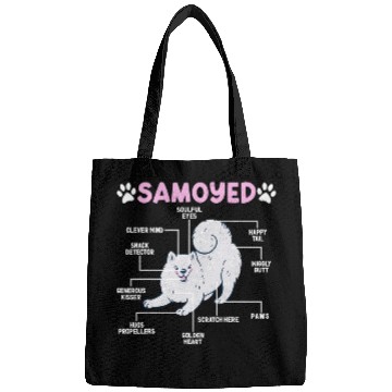 Discover Samoyed Pet Dog Samoyed Lover Samoyed Owner Bags