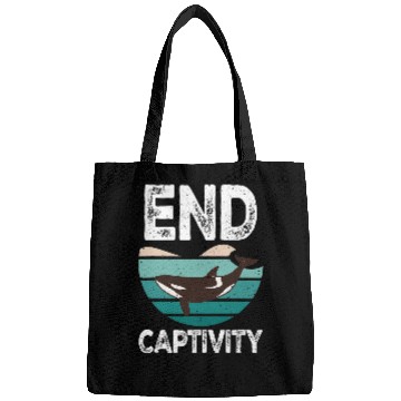 Discover Whale Pet End Captivity Orca Sea Mamal Lover Bags