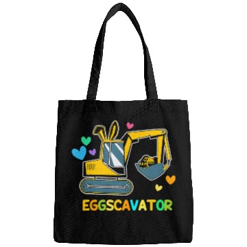 Discover Excavator Fun Easter Egg Hunt Eggscavator Cute Bunny Eared Bags