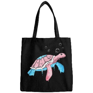 Discover Turtle Pet LGBT Transgender Pride Trans Flag Sea Turtle Subtle Bags
