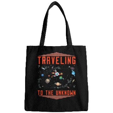 Discover Astronaut Job Space Traveling Galaxy Solar System Space Colonization Bags