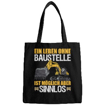 Discover Excavator Fun Driver Craftsman Construction Line A Life Without Construction Site Bags