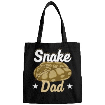 Discover Python Pet Snake Dad Serpent Father Python Reptile Enthusiast Bags