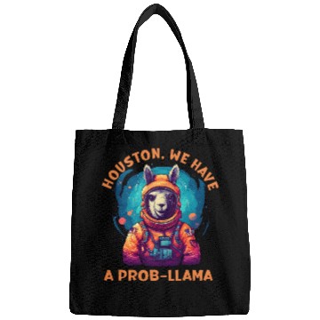 Discover Llama Pet HOUSTON WE HAVE A PROBLLAMA Astronaut Bags