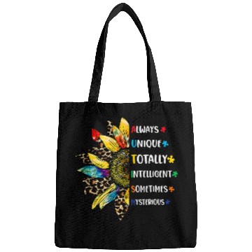 Discover Autism Puzzle Support Autism Kids for Mom Dad Sunflower 2 Bags