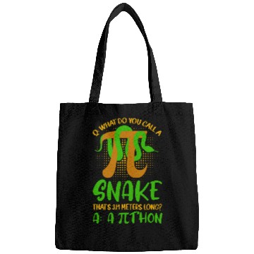 Discover Python Pet Pithon Pi Symbol Funny Math Teacher Bags
