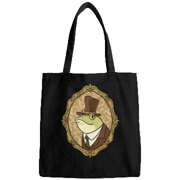 Discover Frog Pet Cottagecore Aesthetic Baroque Period Frog Toad Goblincore Bags