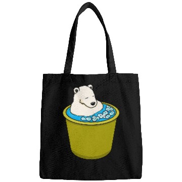 Discover Polar Bear Ice Bathing Wildlife Animal Bags