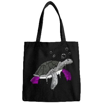 Discover Turtle Pet LGBT Asexual Pride Ace Flag Sea Turtle Subtle Bags