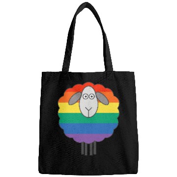 Discover Sheep Pet Rainbow Pride Flag Patterned Bags