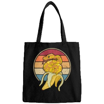 Discover Python Pet Retro Pythonidae Snake Owner Snake Lover Banana Ball Python Bags