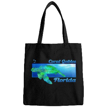 Discover Turtle Pet Coral Gables Florida Swimming Sea Bags