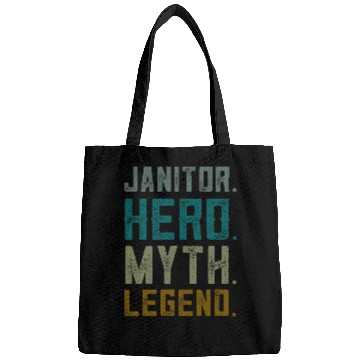Discover Janitor Hero Myth Legend Cleaning Custodian Bags