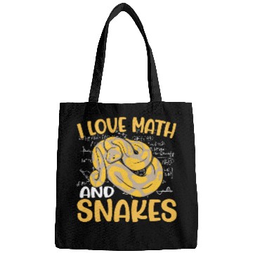 Discover Python Pet Reptile Python Serpent School I Love Math And Snakes Bags