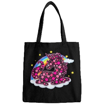 Discover Unicorn Pet Pattern Rainbow Unicorn Art September International Dot Day Bags
