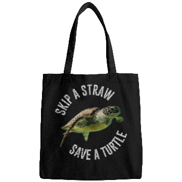 Discover Turtle Pet Skip A Straw Save A Turtle Design Environment Bags