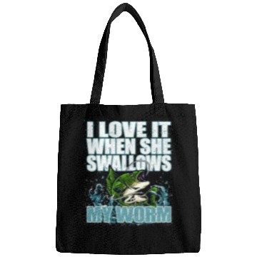 Discover Fishing Fun Bass Fishing Funny Fishermen Deep Sea Fishing Angler Bags