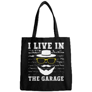 Discover I Live in the Garage Dad Mechanic Daddy Car Repair Handyman 217 Bags
