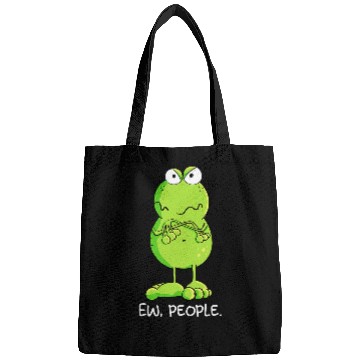Discover Frog Pet Grumpy Ew People Frog Statement Sarcastic Bags