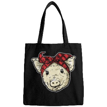 Discover Pig Pet With Bandana Pigs Farmer Bags