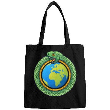Discover Python Pet Snake Lover Reptile Snakes Herpetology Ball Python Bags
