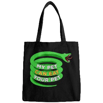 Discover Python Pet Snake Pet Owner Reptile Python Lover Boa Herpetologist Bags