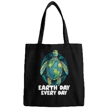 Discover Turtle Pet Earth Day Everyday Sea Turtle Environment Save Earth Bags