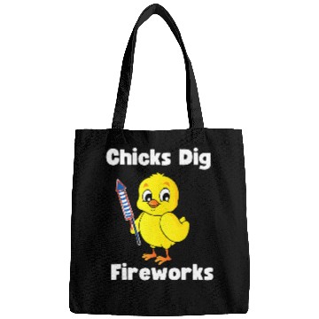 Discover Chicken Pet Chicks Dig Fireworks Funny Bags
