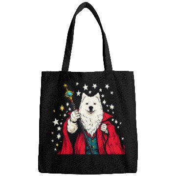 Discover Samoyed Pet Wizard Funny Dog Magic Bags